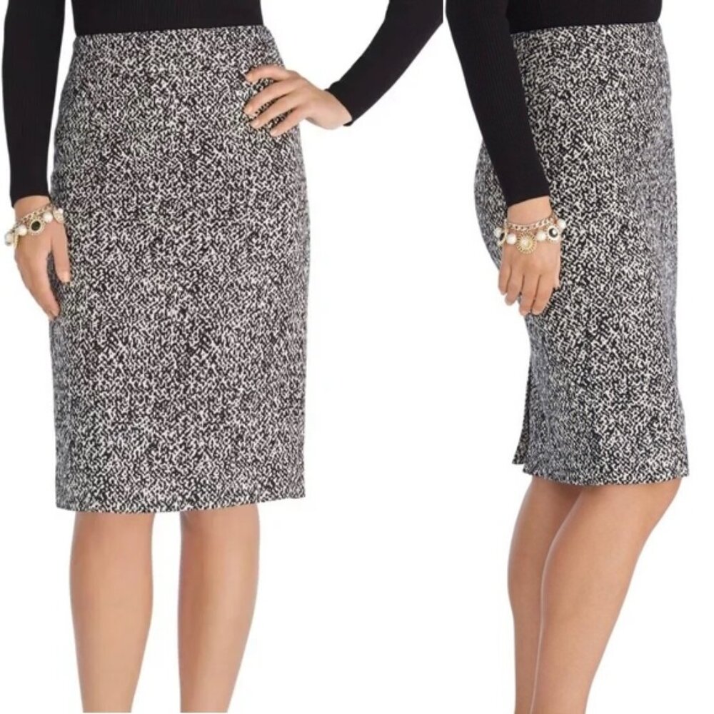 White House Black Market Tweed Pencil Career Office Skirt Size 8 - Picture 2 of 16